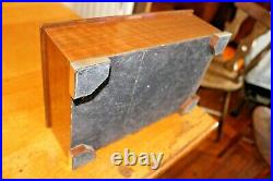Vintage Mechanical Handle Cigar Box Wooden Mahogany Cedar Wood cabinet Humidor