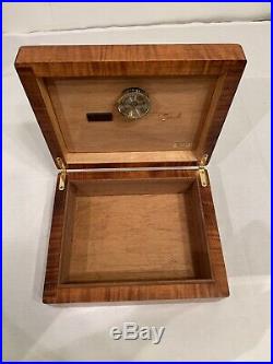 Vintage Michael Dixon Cigar Humidor Wooden Box