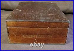Vintage Officer's Club Wood Cigar Box Boite Nature
