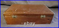 Vintage Officer's Club Wood Cigar Box Boite Nature