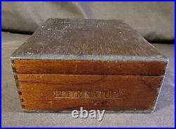 Vintage Officer's Club Wood Cigar Box Boite Nature