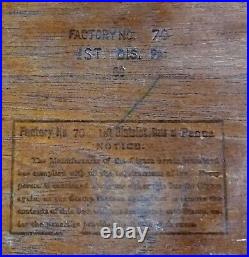Vintage Officer's Club Wood Cigar Box Boite Nature