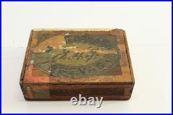 Vintage Old Cigar Box Wood Clear Havana Brevas Gems JHP 11th District Ohio