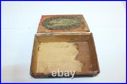 Vintage Old Cigar Box Wood Clear Havana Brevas Gems JHP 11th District Ohio