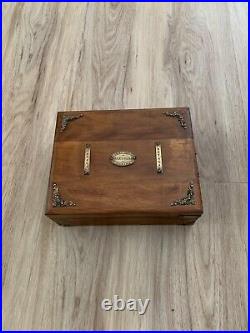 Vintage PARTAGAS Wooden Cigar Box Humidor 11 x8 1/2x4 Very Good Condition
