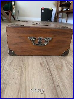 Vintage PARTAGAS Wooden Cigar Box Humidor 11 x8 1/2x4 Very Good Condition