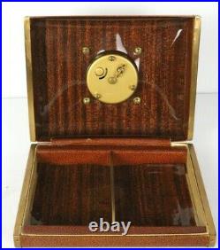 Vintage Phinney Walker Clock Cigarette Cigar Humidor Box Antique