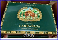 Vintage Por Larranaga El Leon Wooden Cigar Chest Humidor Empty Storage Box large