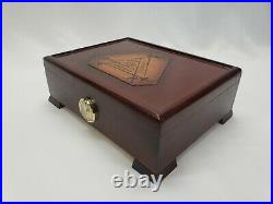 Vintage Rare Monte Cristo Habana Humidor Cedar Box Inlay Art Superkings