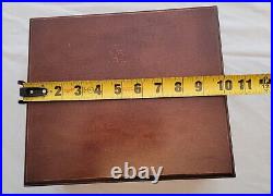 Vintage Spanish Cedar Cigar Humidor Box With Glass Hygrometer and Humidifier