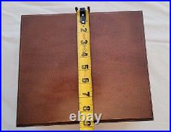 Vintage Spanish Cedar Cigar Humidor Box With Glass Hygrometer and Humidifier