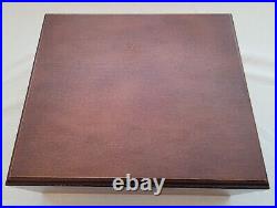 Vintage Spanish Cedar Cigar Humidor Box With Glass Hygrometer and Humidifier