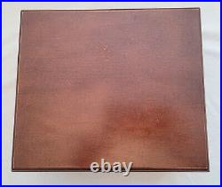 Vintage Spanish Cedar Cigar Humidor Box With Glass Hygrometer and Humidifier
