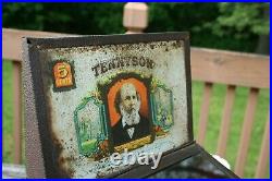 Vintage Tennyson 5 Cent Cigar Retail Store Humidor Display Stand/Box Rare