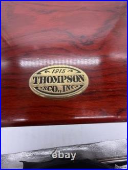 Vintage Thompson & Co. Wood Cigar Humidor Box Lockable Chest with Drawers