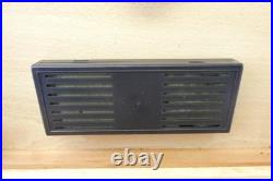 Vintage Used Wood Box Cigar Humidor Black Rectangular Chest Temperature Control