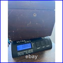 Vintage Walnut Tabletop Cigar Tobacco Humidor Box Humidifier Wood Case MCM