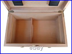Vintage Windsor Large Humidor Cigar Box Cherry Wood 1915 Thompson