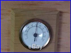 Vintage Wood Humidor Box Inlaid Wood Sorrento Made In Italy Barometer Beautiful