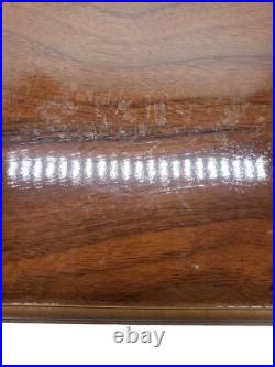 Vintage Wooden Cigar Humidor Box With Hygrometer And Key Lock