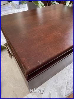 Vintage Wooden Diamond Crown Humidor