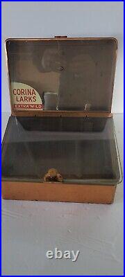 Vintage/antique Copper Cigar Humidor Corina Larks General Store Counter Display