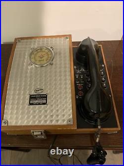 Vintage humidor cigar box & Telephone