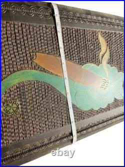 Vintage wooden cigar box humidor As Is