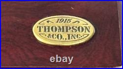 Vtg Quality 25t Count Cigar Humidor Box Cabinet Mahogany Humidifier Hygrometer