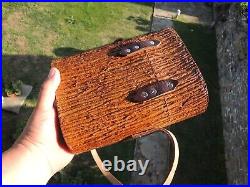 Vtg. Tree Trunk Branch Stump Cabinet Humidor Cigar Wooden Tobacco Box Vtg. Tree Trunk Branch Stump Cabinet Humidor Cigar Wooden Tobacco Box