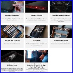 Waterproof Portable Humidor with Electronic Lock Ultimate Travel Cigar Case