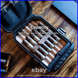 Waterproof Portable Humidor with Electronic Lock Ultimate Travel Cigar Case