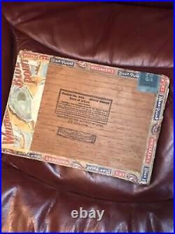 Whitaker's Blue Point Perfecto Wood Cigar Box c1923 Antique RARE HTF Union Made