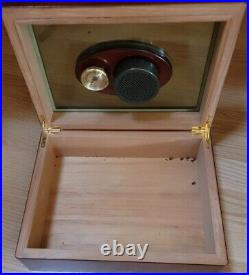 Wood Humidor Case Box with glass top Abbey Cigar Products