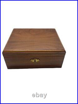 Wooden Cigar Humidor Box with Hygrometer With Key