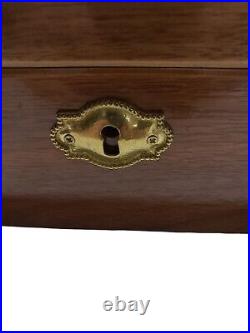 Wooden Cigar Humidor Box with Hygrometer With Key