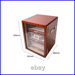 Wooden Cigar Humidor Cabinet Spanish Cedar Wood Cigar Storage Box with Hygrometer