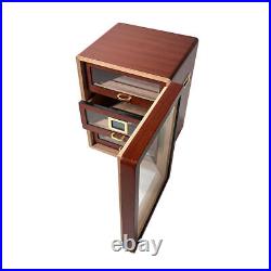 Wooden Cigar Humidor Cabinet Spanish Cedar Wood Cigar Storage Box with Hygrometer
