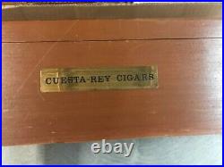 Wooden Vinatge Cigar Box Humidor 17 X 9 X 5 1/2 Original Questa Ray Holds 120