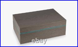 Zino by Davidoff Humidor Z-80, Grey Oak and Cyan 80ct NEW IN BOX