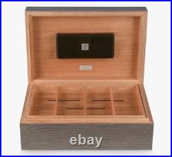 Zino by Davidoff Humidor Z-80, Grey Oak and Cyan 80ct NEW IN BOX