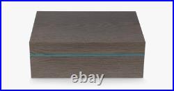 Zino by Davidoff Humidor Z-80, Grey Oak and Cyan 80ct NEW IN BOX